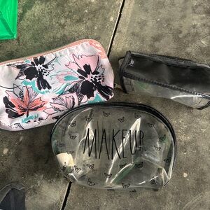 3 makeup bags